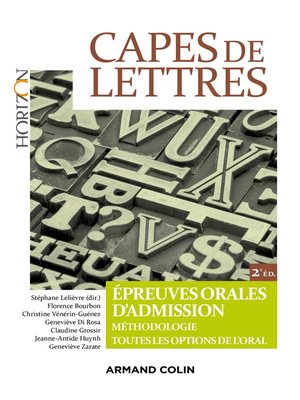 cover image of CAPES de lettres